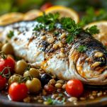 Ricciola con condimento