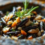 Mortaio con acciughe lavorate