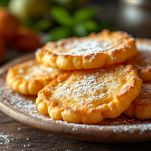 Frittole su carta assorbente