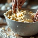 Pastella cremosa nella ciotola