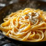 Pasta avvolta dalla crema