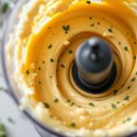 Crema di pesce nel mixer