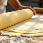 Sfoglia sul piano infarinato