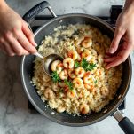 Scampi nel risotto