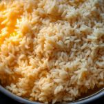 Risotto in cottura mentre si aggiunge il liquido delle cozze poco alla volta