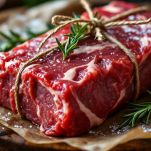 Carne con spago da cucina