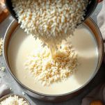 Riso nel latte caldo