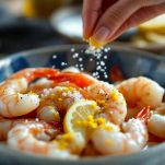 Gamberetti con scorza di limone