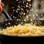 Chicchi lucidi in cottura