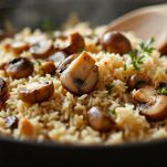 Riso cremoso ai funghi