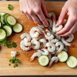 Ingredienti pronti sul tagliere