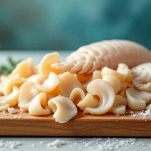 Tagliere con molluschi pronti