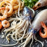 Pulizia dei frutti di mare