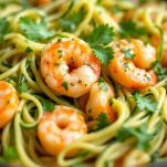 Pasta con gamberetti