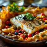 Spigola al cartoccio pronta