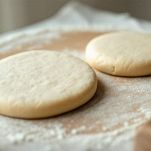 Due sfoglie rotonde stese