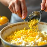 Padella con pangrattato dorato che si insaporisce nell’olio