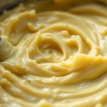 Tegame con sugo ai carciofi mentre sobbolle durante la cottura