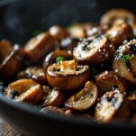 Funghi con prezzemolo tritato