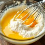 Tuorli lavorati con zucchero e mascarpone