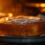 Torta nello stampo pronta per il forno