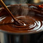 Cioccolato fuso sulla torta