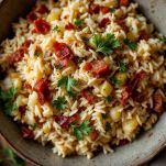 Unire riso e condimento