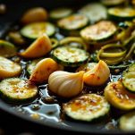 Zucchine saltate con aglio