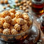 Amaretti con brandy e vino