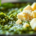 Parmigiano e pecorino nel pesto