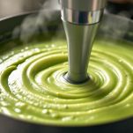 Verdure frullate in vellutata liscia.