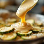 Ciotola con fettine di zucchine ricoperte di pastella