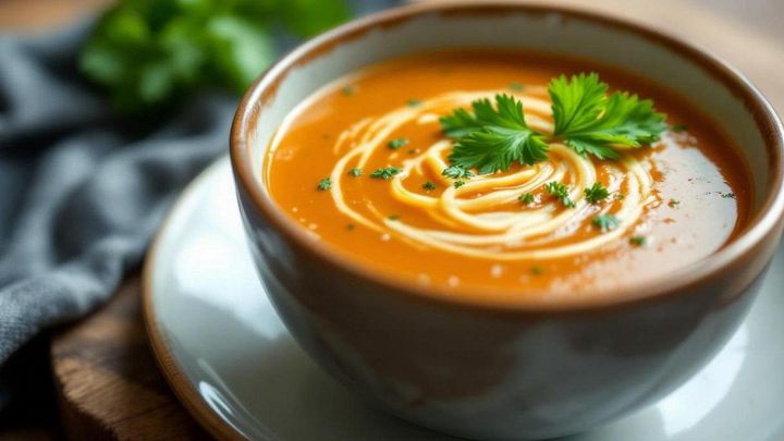 Zuppa imperiale pronta da servire
