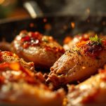 Anatre immerse in acqua fredda e poi rosolate in padella.