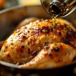 Tacchino rosolato e sfumato con vino bianco.