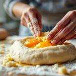 Impasto arricchito con uova e burro.