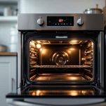 Ciambella cotta in forno nello stampo fino a doratura con superficie pronta per essere decorata.