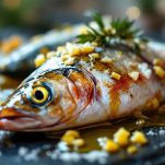 Pesce in cottura in padella