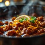 Carbonada servita nel piatto caldo