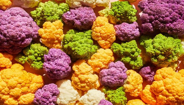 Cavolfiori di colore diverso