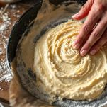 Ripieno cremoso steso sulla sfoglia