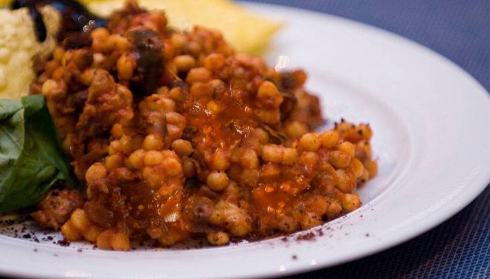 Fregola sarda con salsiccia