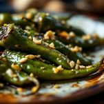 Peperoni verdi arricchiti con aromi mediterranei