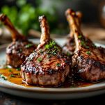 Carne dorata pronta da gustare