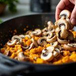 L'aggiunta dei funghi