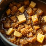 Zucchero, miele e burro nella casseruola