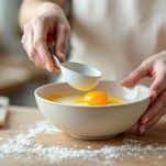 Crema chiara e spumosa