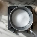 Schiuma bianca che inizia a formarsi