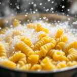 Fusilli cotti in acqua salata