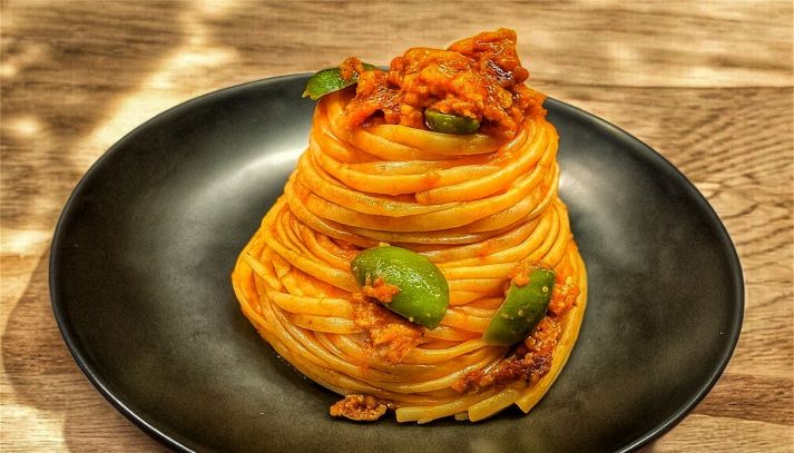 Pasta pomodori secchi e tonno